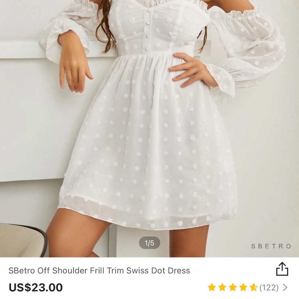NWT! Off the shoulder mini dress!